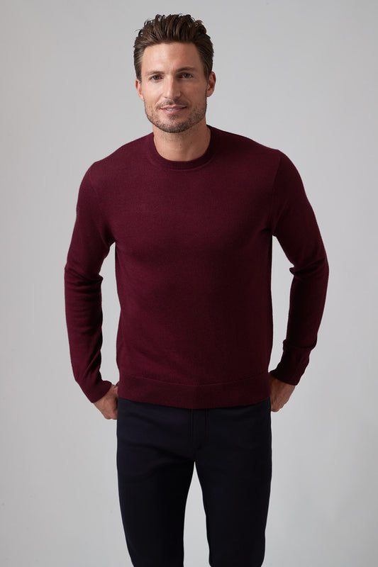 Raffi Linea Uomo Italian Merino Wool Full V Neck Sweater