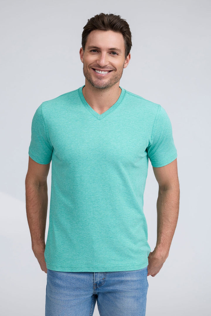 Raffi Mens Aqua Cotton T-Shirt